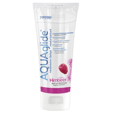 LUBRIFICANTE GEL AROMA LAMPONE "AQUAGLIDE" - 100 ML