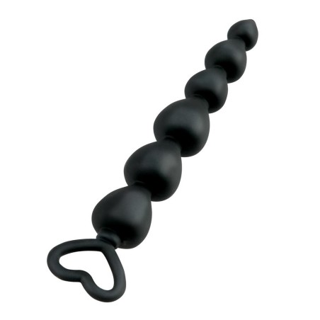 DILDO ANALE CON PERLINE DELLAMORE BLACK MONT - 15 CM