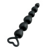 DILDO ANALE CON PERLINE DELLAMORE BLACK MONT - 15 CM