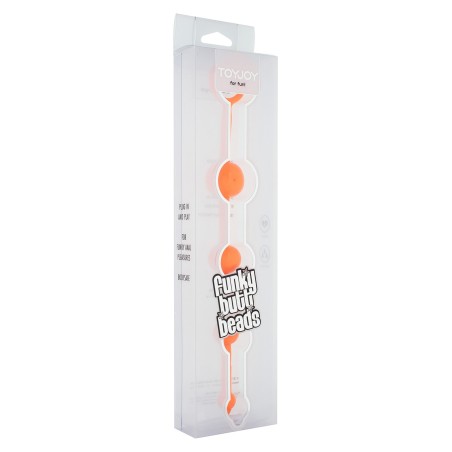 CATENA ANALE A 4 SFERE STIMOLANTI FUNKY BUTT BEADS ARANCIONE