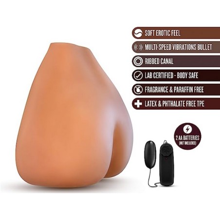 Blush X5 Rita - Masturbatore anale e figa a grandezza naturale - 156 libbre - Vibratore telecomandato per orgasmi intensi