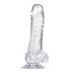 FALLO REALISTICO IN JELLY CON VENTOSA CRYSTAL CLEAR - 18 CM FALLO REALISTICO IN JELLY CON VENTOSA CRYSTAL CLEAR - 18 CM