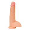 FALLO REALISTICO BLACK WHITE CARNE - 23 CM FALLO REALISTICO BLACK WHITE CARNE - 23 CM
