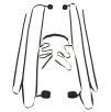 SET BDSM COSTRITTIVO DOORBED BAD KITTY SET BDSM COSTRITTIVO DOORBED BAD KITTY