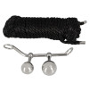 BONDAGE PLUGS CON CORDA - 10 METRI - COLORE NERO BONDAGE PLUGS CON CORDA - 10 METRI - COLORE NERO