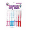 SET 8 FORCHETTE TRANSLUCIDE A FORMA DI PENE