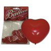 PALLONCINO GONFIABILE FORMA DI CUORE PER FESTE - 6 PEZZI