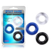 SET 3 ANELLI FALLICI DONUT RINGS - COLORI VARI
