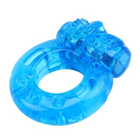 ANELLO FALLICO VIBRANTE RIUTILIZZABILE BLU