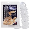 GUAINA FALLICA CON ANELLO PER STIMOLAZIONE CLITORIDE CRYSTAL SKIN GUAINA FALLICA CON ANELLO PER STIMOLAZIONE CLITORIDE CRYSTAL SKIN