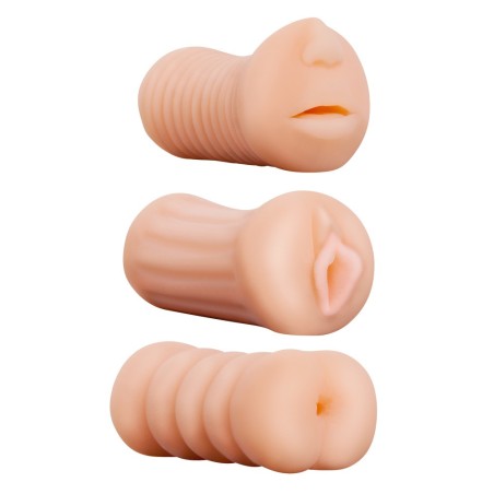 KIT 3 MASTURBATORI BOCCA - VAGINA - ANO XXX TO GO THREESOME