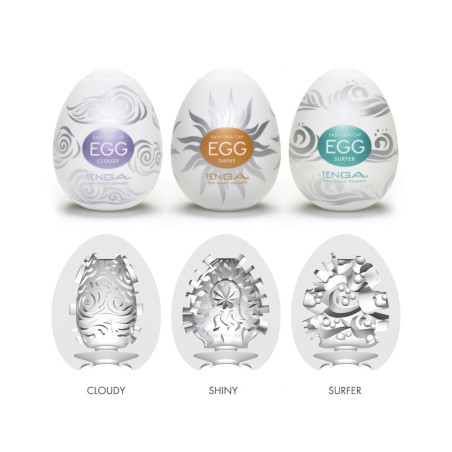 MASTURBATORE TENGA EGG SHINY