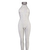 BODYSTOCKING IN RETE A MAGLIA MEDIA CON GIROCOLLO IN PIZZO