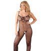CATSUIT IN MICRORETE CON FIANCHI LAVORATI CATSUIT IN MICRORETE CON FIANCHI LAVORATI