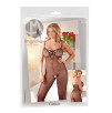 CATSUIT IN MICRORETE CON FIANCHI LAVORATI CATSUIT IN MICRORETE CON FIANCHI LAVORATI