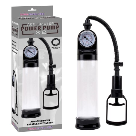 POMPA SVILUPPATORE PENE CON VAGINA w21eACCU-METER POWER PUMP X2