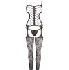 TUTA A RETE S M L NERO CATSUIT SEXY DONNA INTIMO LINGERIE BODYSTOCKING EROTICO TUTA A RETE S M L NERO CATSUIT SEXY DONNA INTIMO LINGERIE BODYSTOCKING EROTICO