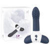 VIBRATORE RICARICABILE CON RILIEVI TRIOLE ANTRACITE