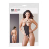 BODY NERO CON DECORAZIONI DI STRASS E APERTURA SULLINGUINE - TAGLIA UNICA BODY NERO CON DECORAZIONI DI STRASS E APERTURA SULLINGUINE - TAGLIA UNICA
