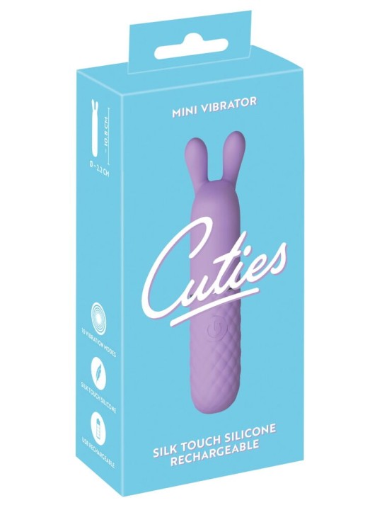 MINI VIBRATORE CUTIES - CONIGLIETTO LILLA MINI VIBRATORE CUTIES - CONIGLIETTO LILLA