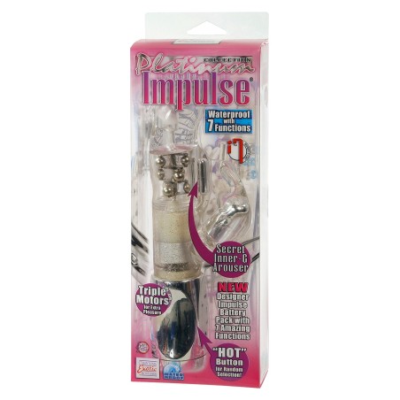 VIBRATORE E STIMOLATORE CLITORIDE E PUNTO G PLATINUM IMPULSE