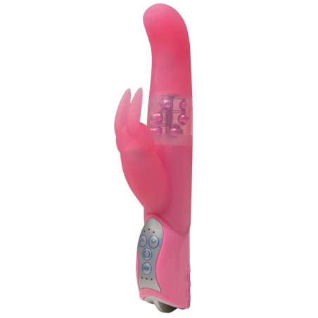 VIBRATORE E STIMOLATORE CLITORIDEO BUNNY PEARL ROSA