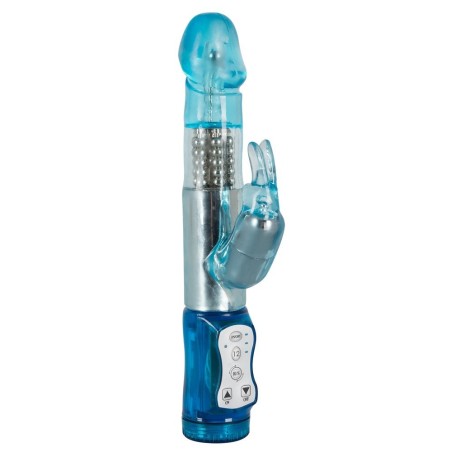 VIBRATORE RABBIT CRAZY CLIT TICKLER BLU - 21.5 CM