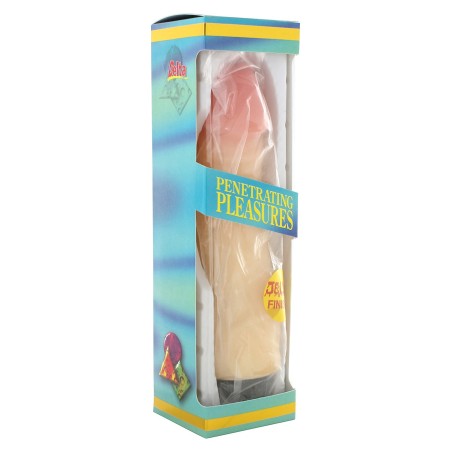 VIBRATORE REALISTICO RUBBER PINK - 20 CM