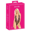 Body extra scollato di kissable realizzato in pregiato powernet nero con intricati ricami floreali Body extra scollato di kissable realizzato in pregiato powernet nero con intricati ricami floreali