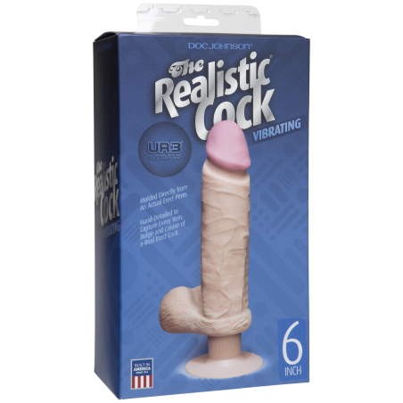 FALLO VIBRANTE REALISTICO DOC JOHNSON CARNE - 20 CM