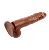 VIBRATORE REALISTICO  CON VENTOSA JAMES  DEAN BROWN - 20 CM