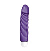 VIBRATORE REALISTICO CON RILIEVI AD ONDA MR. PERFECT VIOLA - 18 CM