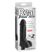 VIBRATORE REALISTICO REAL FEEL LIFELIKE 2 NERO - 20 CM
