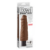 VIBRATORE REALISTICO REAL FEEL LIFELIKE 9 BROWN - 23 CM