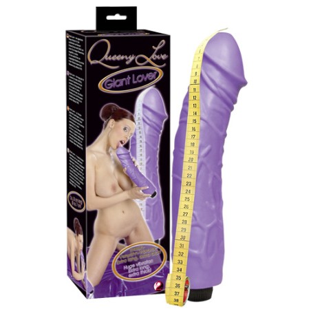 VIBRATORE REALISTICO MAXI GIANT LOVER VIOLA - 33 CM