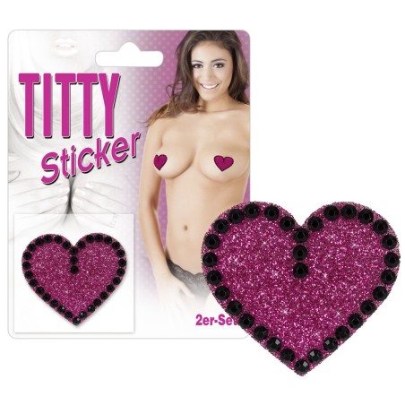 COPRICAPEZZOLI ADESIVI FORMA CUORE TITTY STICKER