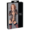 BODY IN PIZZO NERO CON MANETTE E POLSINI ALLE CAVIGLIE - COTTELLI BONDAGE BODY IN PIZZO NERO CON MANETTE E POLSINI ALLE CAVIGLIE - COTTELLI BONDAGE