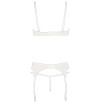 COMPLETO INTIMO BIANCO 3 PEZZI CON REGGICALZE