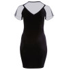 TUBINO SEXY - COLORE NERO - COTTELLI CURVES TUBINO SEXY - COLORE NERO - COTTELLI CURVES