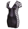 MINI ABITO SEXY PIZZO LATERALE - COLORE NERO - COTTELLI CURVES MINI ABITO SEXY PIZZO LATERALE - COLORE NERO - COTTELLI CURVES