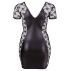 MINI ABITO SEXY PIZZO LATERALE - COLORE NERO - COTTELLI CURVES MINI ABITO SEXY PIZZO LATERALE - COLORE NERO - COTTELLI CURVES