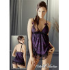 BABY DOLL IN PIZZO MOULIN ROUGE VIOLA