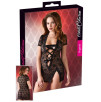 CHEMISE MINI ABITO IN PIZZO CON ALLACCIATURA IN RASO