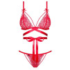 CHEMISE NATALIZIA OBSESSIVE LOVLEA SET ROSSO CHEMISE NATALIZIA OBSESSIVE LOVLEA SET ROSSO