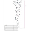 BODYSTOCKING PASSION WOMAN BS037 NERO - TAGLIA UNICA BODYSTOCKING PASSION WOMAN BS037 NERO - TAGLIA UNICA