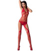 BODYSTOCKING PASSION WOMAN BS060 ROSSO - TAGLIA UNICA BODYSTOCKING PASSION WOMAN BS060 ROSSO - TAGLIA UNICA