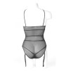 BODY TRASPARENTE CON REGGICALZE COLLEZIONE VILLA BEL AMI