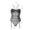 BODY TRASPARENTE CON REGGICALZE COLLEZIONE VILLA BEL AMI