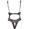 BODY TRASPARENTE RETRO CON VOLANT E FIOCCHETTI