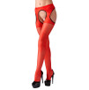 CALZE E REGGICALZE ROSSO CON APERTURE SEX TIGHTS